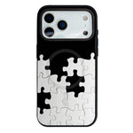 Custodia per telefono ibrida in PC e TPU con doppia chiusura magnetica e motivo a croce stellare., For iPhone 17 Pro Max, For iPhone 17 Pro, For iPhone 17, For iPhone Air