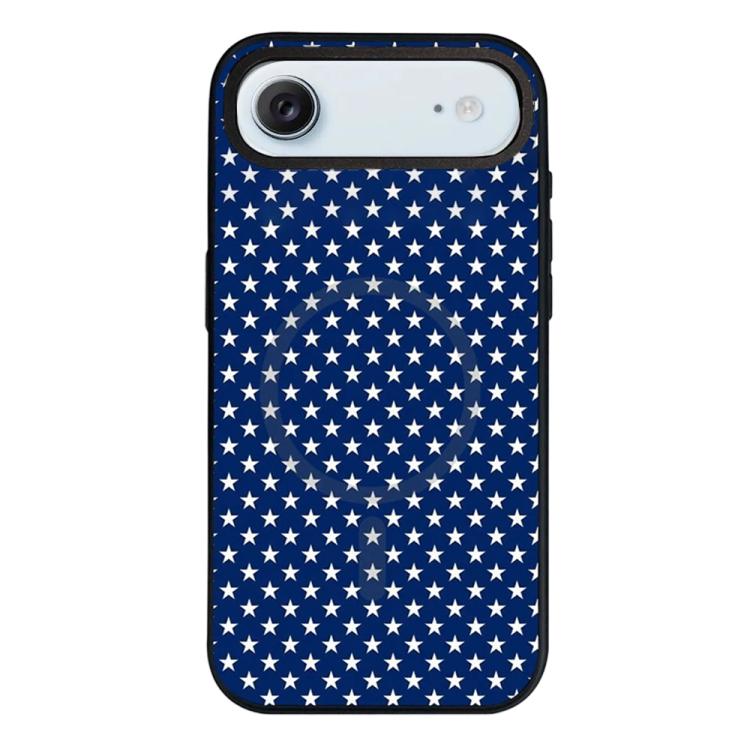 Custodia per telefono ibrida in PC e TPU con doppia chiusura magnetica e motivo a croce stellare., For iPhone 17 Pro Max, For iPhone 17 Pro, For iPhone 17, For iPhone Air