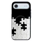 Custodia per telefono ibrida in PC e TPU con doppia chiusura magnetica e motivo a croce stellare., For iPhone 17 Pro Max, For iPhone 17 Pro, For iPhone 17, For iPhone Air
