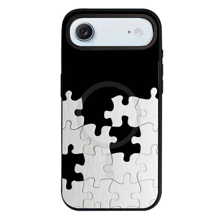 Custodia per telefono ibrida in PC e TPU con doppia chiusura magnetica e motivo a croce stellare., For iPhone 17 Pro Max, For iPhone 17 Pro, For iPhone 17, For iPhone Air