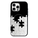 Custodia per telefono ibrida in PC e TPU con doppia chiusura magnetica e motivo a croce stellare., For iPhone 16 Pro Max, For iPhone 16 Pro, For iPhone 16 Plus, For iPhone 16