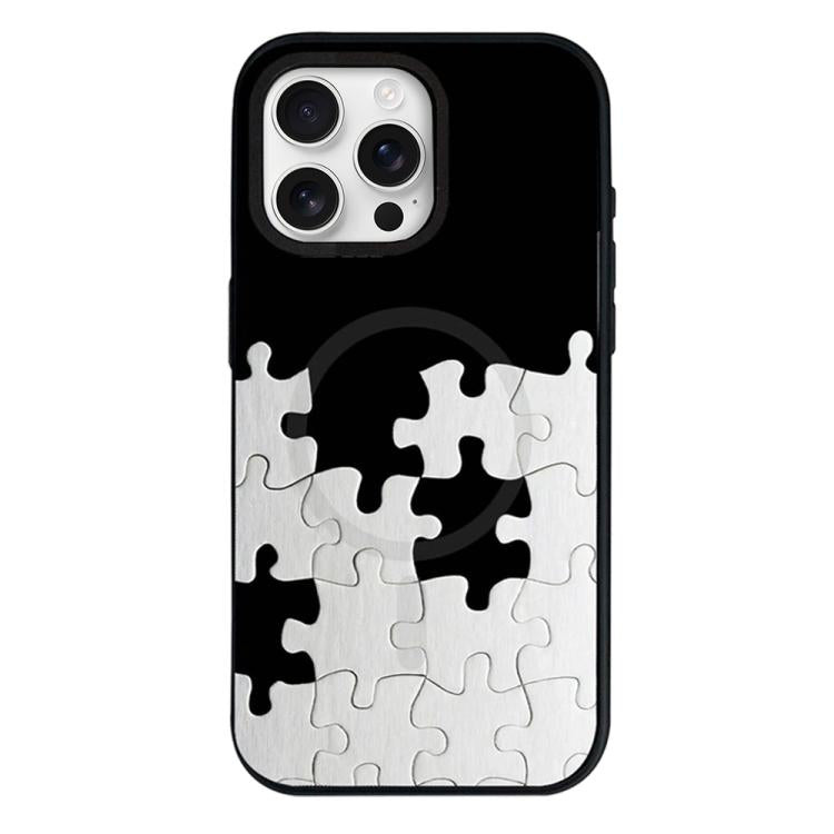 Custodia per telefono ibrida in PC e TPU con doppia chiusura magnetica e motivo a croce stellare., For iPhone 16 Pro Max, For iPhone 16 Pro, For iPhone 16 Plus, For iPhone 16