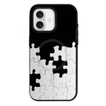 Custodia per telefono ibrida in PC e TPU con doppia chiusura magnetica e motivo a croce stellare., For iPhone 16 Pro Max, For iPhone 16 Pro, For iPhone 16 Plus, For iPhone 16