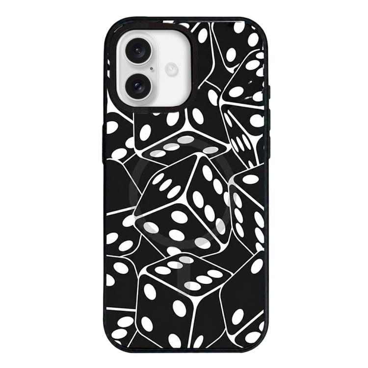 Custodia per telefono ibrida in PC e TPU con doppia chiusura magnetica e motivo a croce stellare., For iPhone 16 Pro Max, For iPhone 16 Pro, For iPhone 16 Plus, For iPhone 16