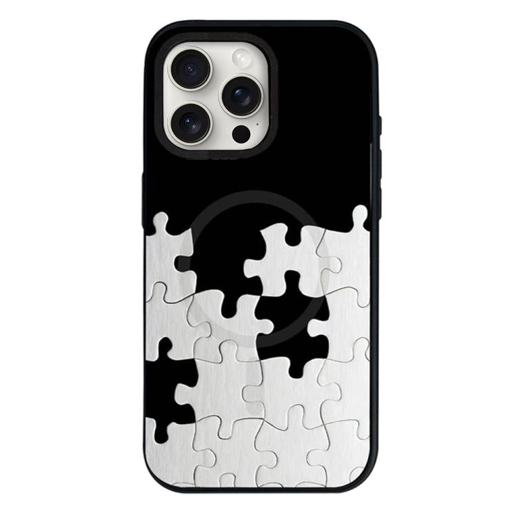 Custodia per telefono ibrida in PC e TPU con doppia chiusura magnetica e motivo a croce stellare., For iPhone 15 Pro Max, For iPhone 15 Pro, For iPhone 15 Plus, For iPhone 15