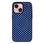 Custodia per telefono ibrida in PC e TPU con doppia chiusura magnetica e motivo a croce stellare., For iPhone 15 Pro Max, For iPhone 15 Pro, For iPhone 15 Plus, For iPhone 15