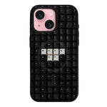 Custodia per telefono ibrida in PC e TPU con doppia chiusura magnetica e motivo a croce stellare., For iPhone 15 Pro Max, For iPhone 15 Pro, For iPhone 15 Plus, For iPhone 15