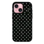 Custodia per telefono ibrida in PC e TPU con doppia chiusura magnetica e motivo a croce stellare., For iPhone 15 Pro Max, For iPhone 15 Pro, For iPhone 15 Plus, For iPhone 15