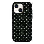 Custodia per telefono ibrida in PC e TPU con doppia chiusura magnetica e motivo a croce stellare., For iPhone 14 Plus, For iPhone 14, For iPhone 14 Pro, For iPhone 14 Pro Max