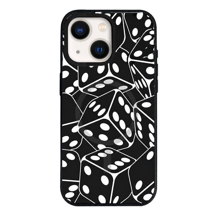 Custodia per telefono ibrida in PC e TPU con doppia chiusura magnetica e motivo a croce stellare., For iPhone 14 Plus, For iPhone 14, For iPhone 14 Pro, For iPhone 14 Pro Max