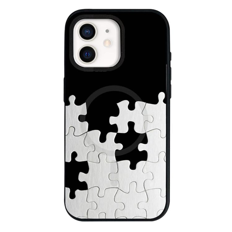 Custodia per telefono ibrida in PC e TPU con doppia chiusura magnetica e motivo a croce stellare., For iPhone 12 Pro Max, For iPhone 12 Pro, For iPhone 11