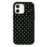 Custodia per telefono ibrida in PC e TPU con doppia chiusura magnetica e motivo a croce stellare., For iPhone 12 Pro Max, For iPhone 12 Pro, For iPhone 11