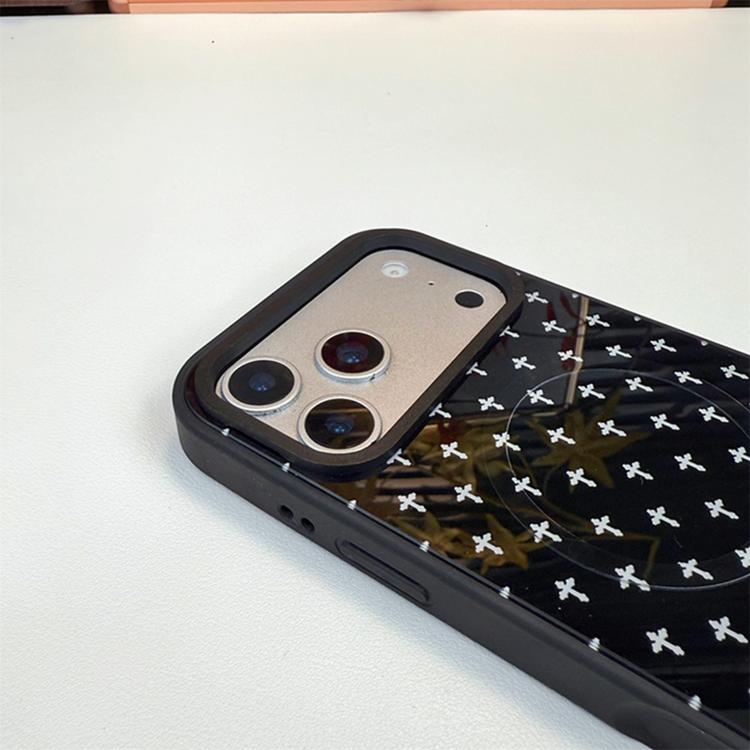 Custodia per telefono ibrida in PC e TPU con doppia chiusura magnetica e motivo a croce stellare., For iPhone 14 Plus, For iPhone 14, For iPhone 14 Pro, For iPhone 14 Pro Max