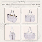 Large Capacity Outdoor Sports Tote Bag with Multiple Pockets for Commuting