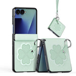 Custodia per telefono con anello pieghevole e cordino della serie LUVY di DUX DUCIS., For Galaxy Z Flip8 5G