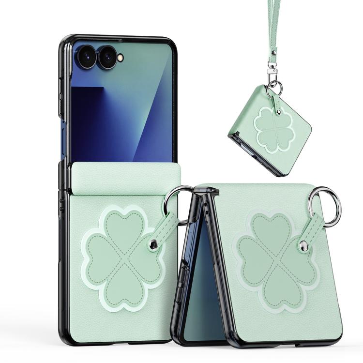 Custodia per telefono con anello pieghevole e cordino della serie LUVY di DUX DUCIS., For Galaxy Z Flip8 5G