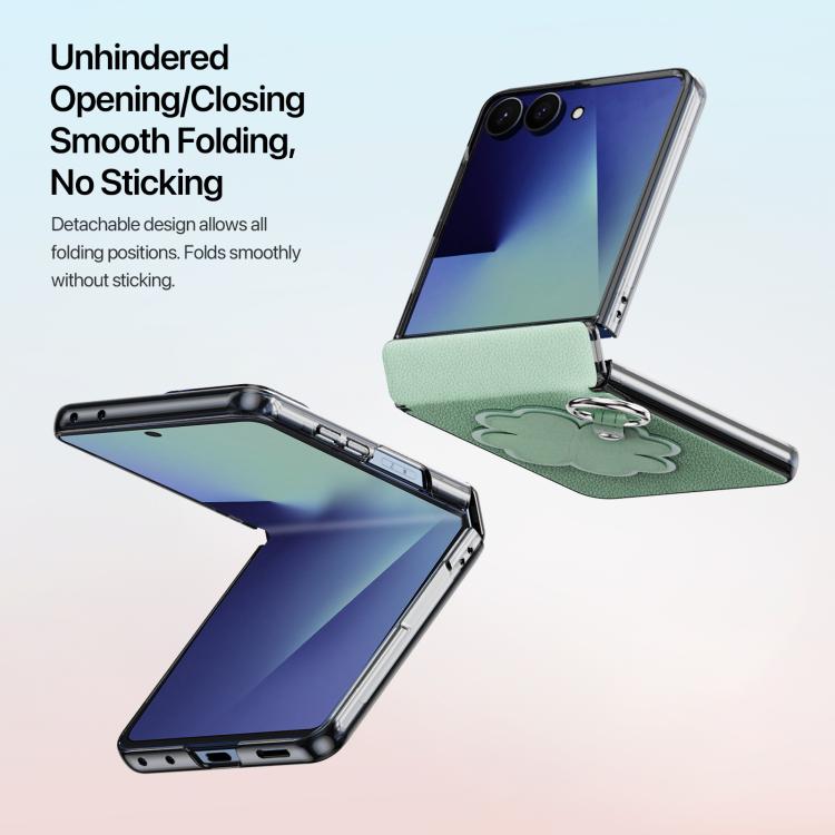 Custodia per telefono con anello pieghevole e cordino della serie LUVY di DUX DUCIS., For Galaxy Z Flip8 5G