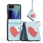 Custodia per telefono con anello pieghevole e cordino della serie LUVY di DUX DUCIS., For Galaxy Z Flip8 5G