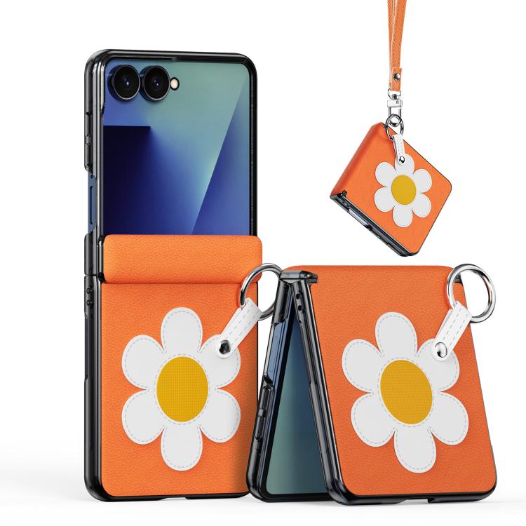 Custodia per telefono con anello pieghevole e cordino della serie LUVY di DUX DUCIS., For Galaxy Z Flip8 5G