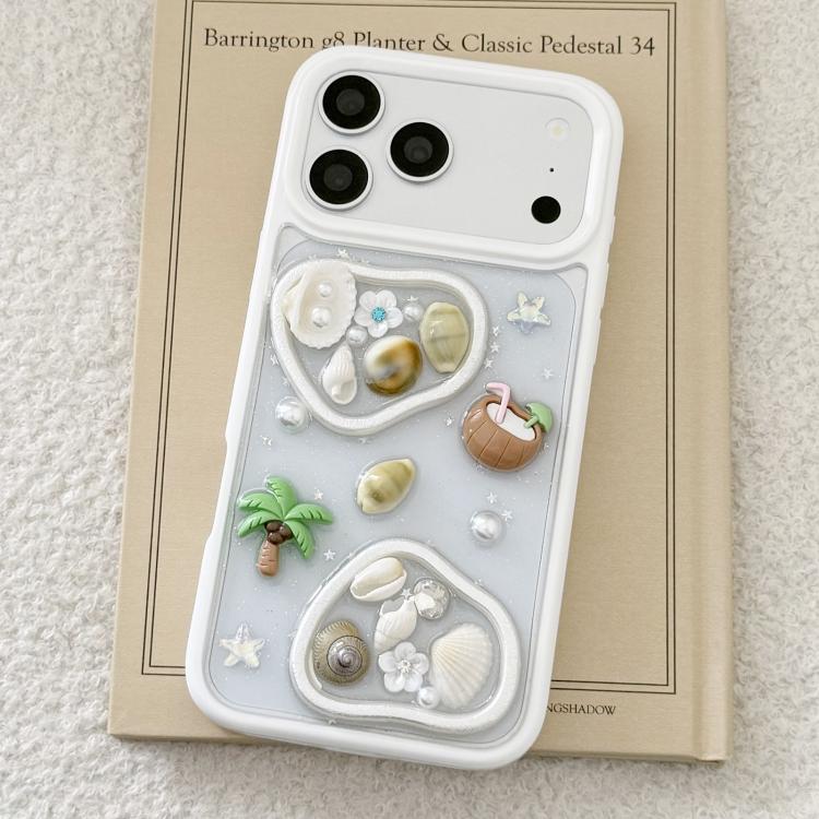 Custodia per telefono in acrilico e resina epossidica di palma da cocco., For iPhone 17 Pro Max, For iPhone 17 Pro, For iPhone 17, For iPhone Air, For iPhone 16 Pro Max, For iPhone 16 Pro, For iPhone 16 Plus, For iPhone 16, For iPhone 15 Pro Max       ...