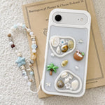 Custodia in resina epossidica per iPhone 17 Pro Max con catenella