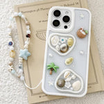 Custodia in resina epossidica per iPhone 17 Pro Max con catenella