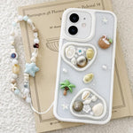 Custodia in resina epossidica per iPhone 17 Pro Max con catenella