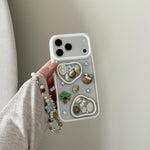 Custodia in resina epossidica per iPhone 17 Pro Max con catenella