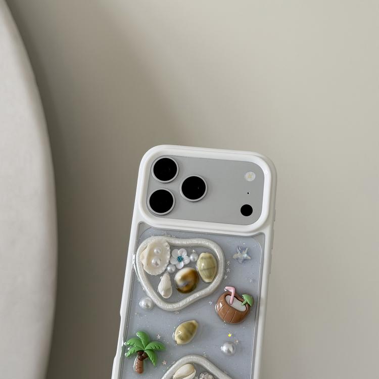 Custodia in resina epossidica per iPhone 17 Pro Max con catenella