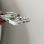 Custodia in resina epossidica per iPhone 17 Pro Max con catenella