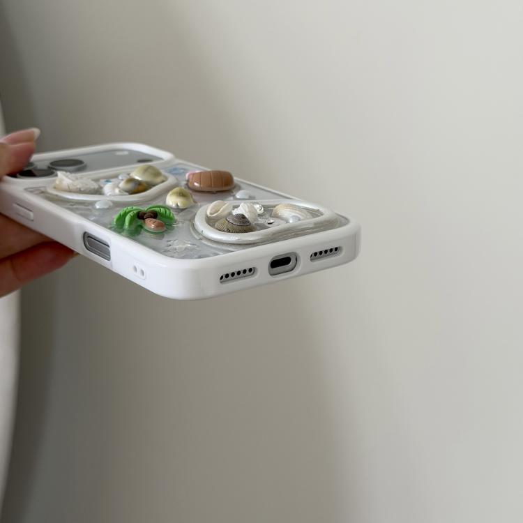 Custodia in resina epossidica per iPhone 17 Pro Max con catenella