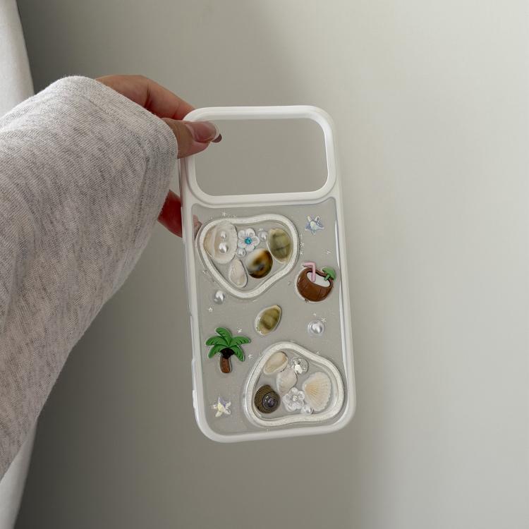 Custodia in resina epossidica per iPhone 17 Pro Max con catenella