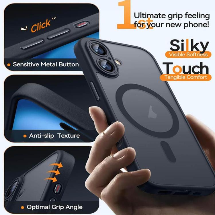 XDcase Skin Feel Custodia magnetica satinata per telefono con pellicola protettiva per obiettivo, For iPhone 18, For iPhone 18 Pro, For iPhone 18 Pro Max