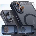 XDcase Skin Feel Custodia magnetica satinata per telefono con pellicola protettiva per obiettivo, For iPhone 18, For iPhone 18 Pro, For iPhone 18 Pro Max