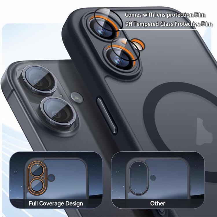 XDcase Skin Feel Custodia magnetica satinata per telefono con pellicola protettiva per obiettivo, For iPhone 18, For iPhone 18 Pro, For iPhone 18 Pro Max