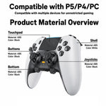 Yesido KB48 P5 Wireless Game Controller, For PS5 / PS4 / PC