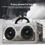 Altoparlante Bluetooth portatile W9 in legno