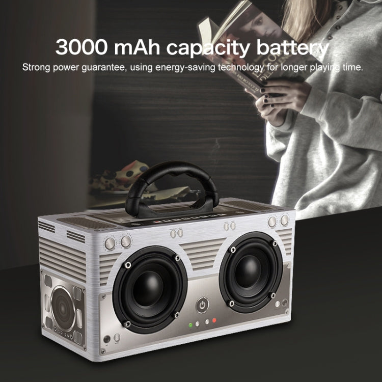 Altoparlante Bluetooth portatile W9 in legno
