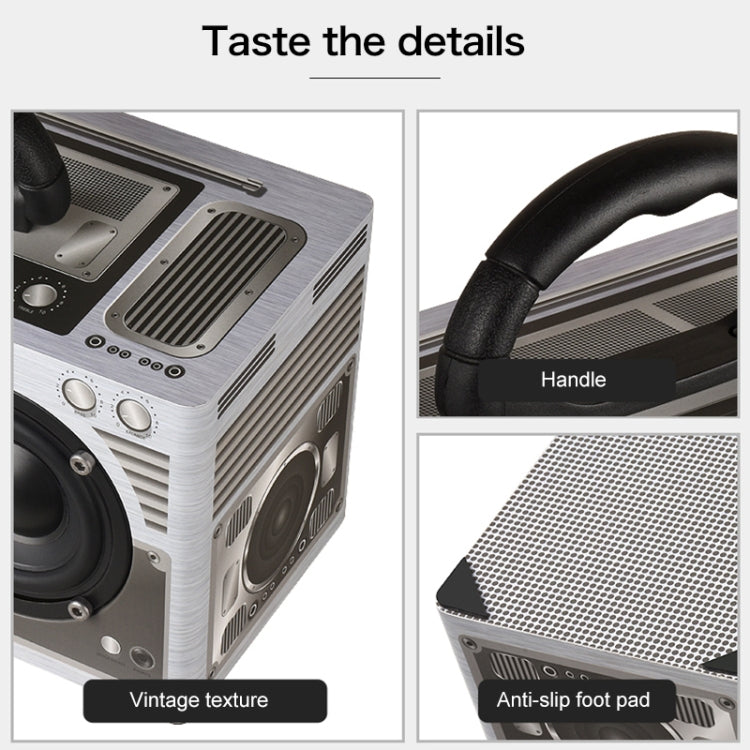 Altoparlante Bluetooth portatile W9 in legno