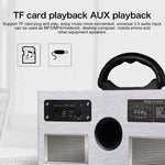 Altoparlante Bluetooth portatile W9 in legno