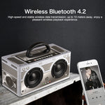 Altoparlante Bluetooth portatile W9 in legno