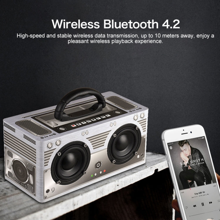 Altoparlante Bluetooth portatile W9 in legno