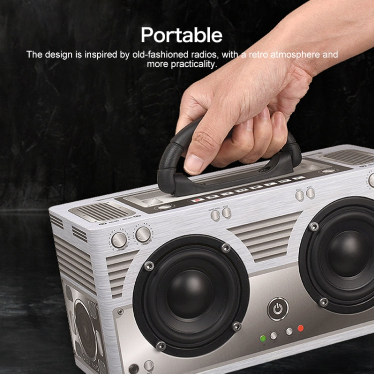 Altoparlante Bluetooth portatile W9 in legno