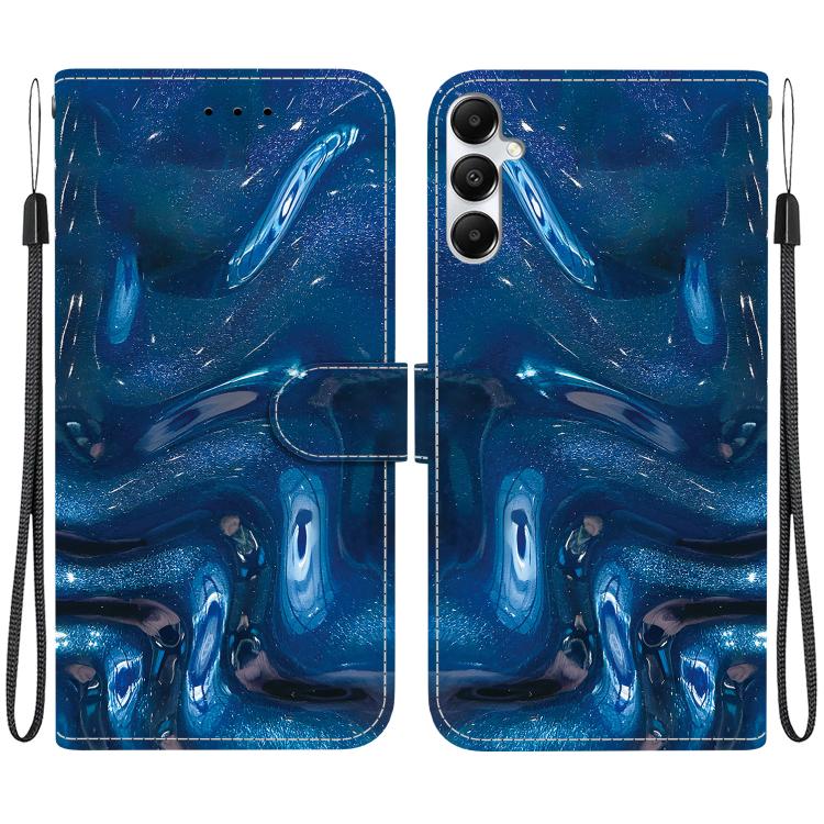 Custodia per telefono in ecopelle con texture cristallina, For Galaxy A05s, For Galaxy A25 5G