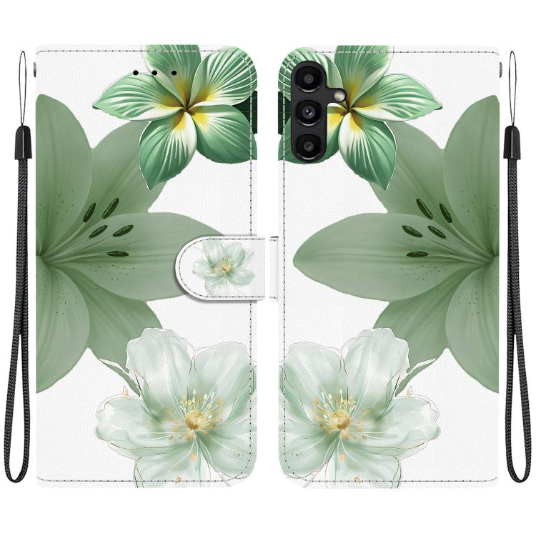 Custodia per telefono in ecopelle con texture cristallina, For Galaxy A16 5G / 4G, For Galaxy A15 5G / 4G