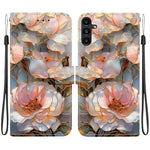 Custodia per telefono in ecopelle con texture cristallina, For Galaxy A16 5G / 4G, For Galaxy A15 5G / 4G