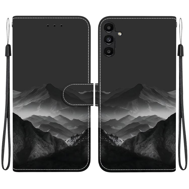 Custodia per telefono in ecopelle con texture cristallina, For Galaxy A16 5G / 4G, For Galaxy A15 5G / 4G