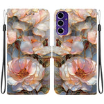 Custodia per telefono in ecopelle con texture cristallina, For Galaxy A16 5G / 4G, For Galaxy A15 5G / 4G