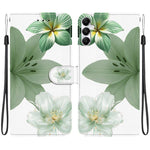 Custodia per telefono in ecopelle con texture cristallina, For Galaxy A55 5G, For Galaxy A35 5G