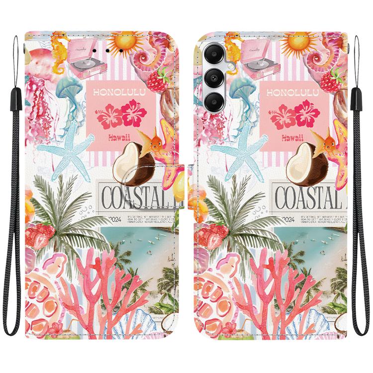 Custodia per telefono in ecopelle con texture cristallina, For Galaxy A55 5G, For Galaxy A35 5G